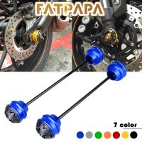 ♦FATPAPA-ตัวป้องกันล้อหลังหน้าเพลาล้อกันล้มสำหรับ YAMAHA YZF R3 R25 YZF-R3 YZF-R25 YZFR3 YZFR25