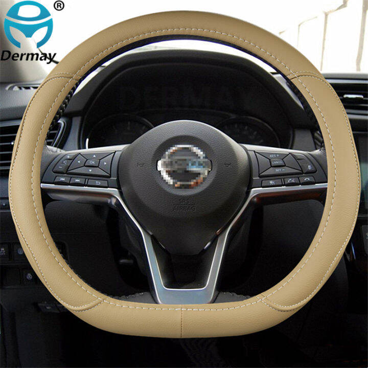 d-shape-car-steering-wheel-cover-pu-leather-for-nissan-rogue-sport-hybrid-2017-2019-2020-qashqai-2019-2020-id-cover