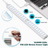 244060 LEDs Induction Under Cabinet Light IR Motion Sensor Night Lamp USB Rechargeable with Magnetic Strip Light For Kitchen