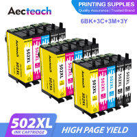 Aecteach T502XL 502XL ตลับหมึก502 Sesuai untuk Epson XP-5100บ้าน5105 2860DWF 2865D Pencetak