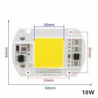 หลอดไฟสปอร์ตไลต์ DIY 220V 20W ให้แสงสว่างสูง110V สำหรับชิป10W ชิป LED IC 50W 30W ไฟฟลัดไลท์40W ไฟ LED