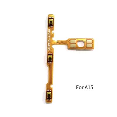 สำหรับ Oppo A15 A16ปุ่มปรับระดับเสียง F LEX สายเคเบิ้ลด้านข้างที่สำคัญสวิทช์เปิดปิดปุ่มควบคุมอะไหล่ซ่อม