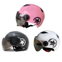 【LZ】♤❇  Rosto capacete da motocicleta aberta lente dupla viseiras das mulheres dos homens verão bicicleta elétrica capacete scooter moto capacetes