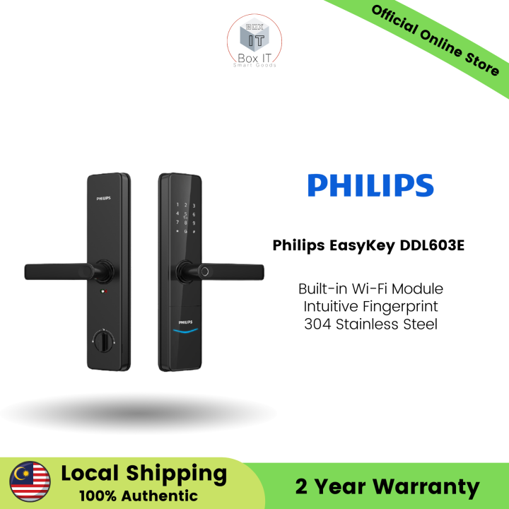 Philips EasyKey DDL603E | Built-in Wi-Fi Module | Intuitive Fingerprint ...
