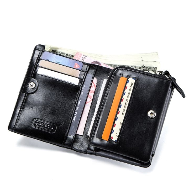 layor-wallet-ติดต่อ39-s-หนังวัวแท้ผู้ชายกระเป๋าสตางค์พับกระเป๋าสตางค์การออกแบบแฟชั่นแบรนด์กระเป๋า-id-ผู้ถือบัตรที่มีกระเป๋าซิปเหรียญ