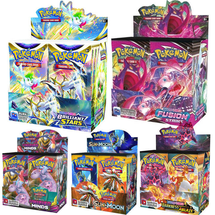 360 Pcs Cartas Pokemon Cards Toys English Card Game Booster Box