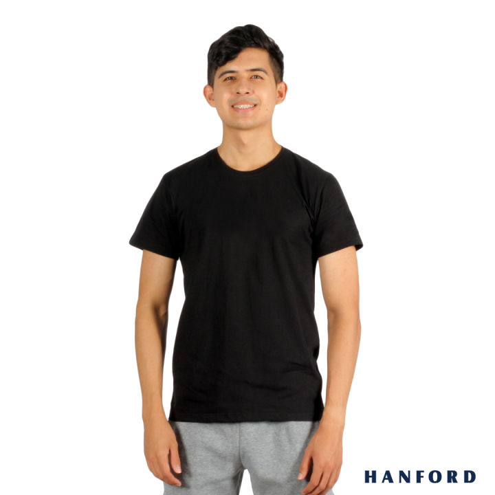 Hanford iCE Men 100% Cotton R-Neck Modern Fit Short Sleeves Shirt ...