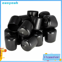 EASYEAH 50Pcs สลักเกลียว ฝาท้ายกลม ไวนิลไวนิล สกรูสกรูยึด ฝาท้ายรถ ด้ายสำหรับด้าย ด้ายสำหรับด้าย ตัวป้องกันท่อ สายเคเบิล