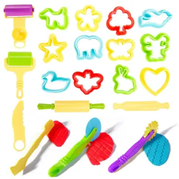6Pcs/Set Polymer Clay Playdough Modeling Mould Play Doh Tools Toys Mold Toy