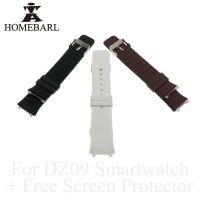 HOMEBARL Original DZ09 Smart Watch Strap DZ 09 Silicone Replacement Wrist Watch Band Strap Watchband Wristband +Free Screen Film Screen Protectors