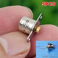 5PCS Mini 8mm 2-phase 4-wire Stepper Motor Miniature Stepper with metal Gear Small Tiny Micro Motor Toy Engine Camera