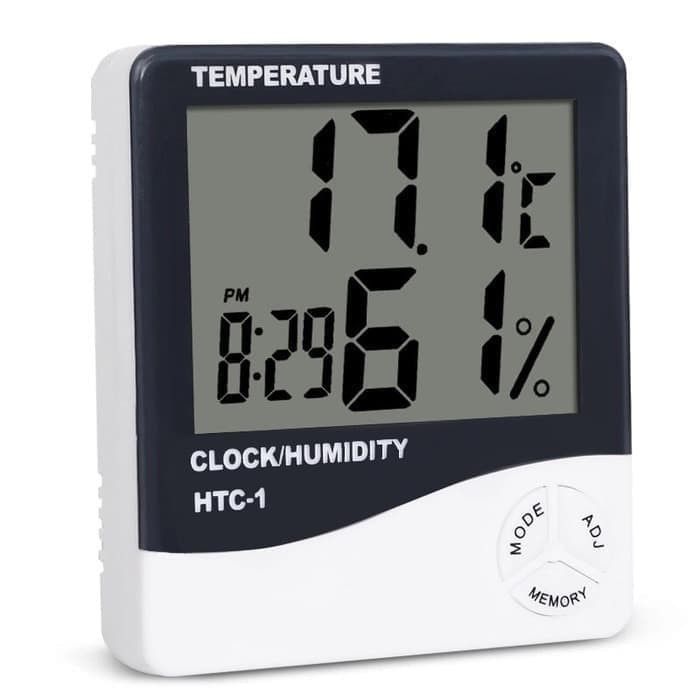 HTC-1 Jam Thermometer Hygrometer Digital Ruangan | Lazada Indonesia