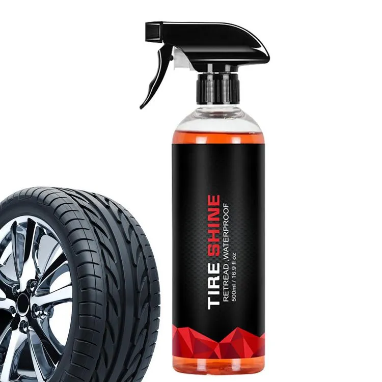 Tire Shine Spray 500ml Car Tire Blackening Ceramic Coating Spray