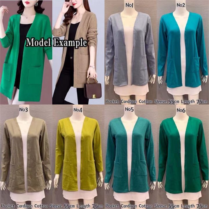 pocket-cardigan-cotton-cardigans-borong-murah