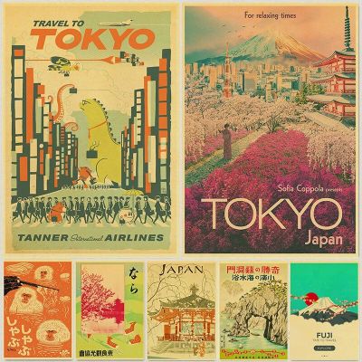 Retro Tokyo Travel Poster: Vintage Japanese Canvas Wall Art For Home Decor