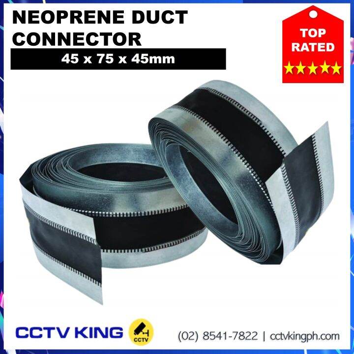 Neoprene Flexible Duct Connector, Duct Connector for HVAC 75x100x75mm