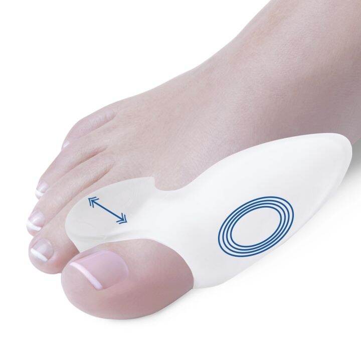 deramed-footcare-gel-toe-spreader-amp-bunion-protector-1pcs-box-เดอราเมด-ปลอกเจลสำหรับนิ้วหัวแม่เท้าเอียงแบบมีส่วนแยกนิ้วเท้า-นุ่ม-ยืดหยุ่นขณะสวมใส่-ไม่อึดอัด-1-ชิ้น-กล่อง