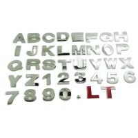 1pcs 3d Sticker Car  and Decals 25/45mm Metal  Diy Letter Number Stickers Waterproof Exterio Alphabet  for Motorcycle Car Door Protection