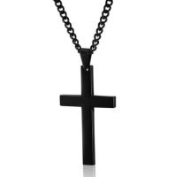 JDY6H Stainless Steel Cast Steel Nail Cross Pendant for Men and Women Personality Steel Nail and Rope Cross Necklace for Women Jewe