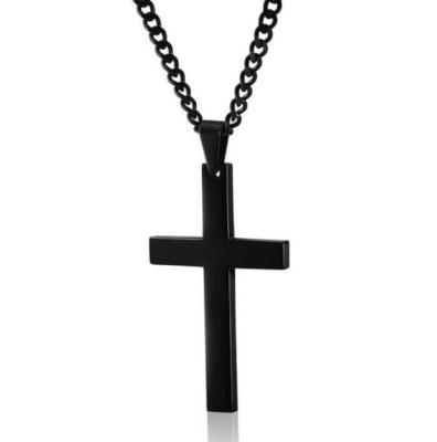 JDY6H Stainless Steel Cast Steel Nail Cross Pendant for Men and Women Personality Steel Nail and Rope Cross Necklace for Women Jewe