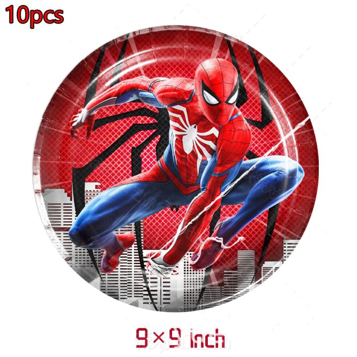 red-spiderman-birthday-party-decoration-disposable-paper-cup-plate-napkins-tablecloth-for-boys-superhero-party-decor-supplies