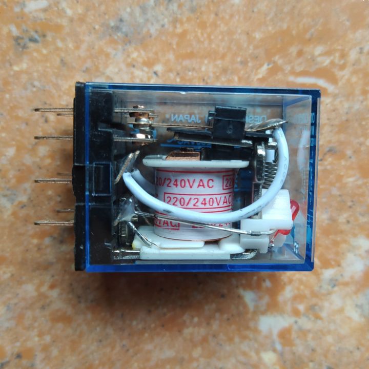 รีเลย์กลาง-iec255-5a-my2n-j-dc24v-ac220v-12v-ขนาดเล็ก8ฟุตสองเปิดปิด