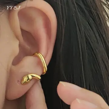  Vintage Twine Spiritual Snake Ear Cuff Earrings for Women Men  Ear Clip Cuffs Rock Punk Style Cartilage Piercing Jewelry Earcuffs (Black)  : Clothing, Shoes & Jewelry