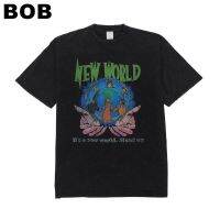 BoB-HOMEBOY เสื้อยืดผู้ชายลาย NEW.WORLDunisex SMLXL2XL3XL polo