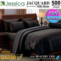 ?TeeBed? Jessica Jacquard ชุดผ้าปู+ผ้านวม (ขนาด 5 / 6 ฟุต) เจสสิก้า SilkShine 500 เส้น QS750 #Jacquard2020A