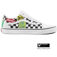 VANS OLD SKOOL COLLAGE TRUE WHITE PRINT (สินค้ามีประกันแท้)