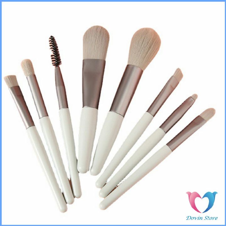 ชุดแปรงแต่งหน้า-8-ชิ้น-แปรงคิ้ว-แปรงปัดแก้ม-makeup-brush-set