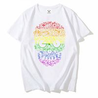 Cycling Bicycle Skull Lgbt Rainbow Flag Gay Pride Dirt Bike Skull T Shirt Cyclist Bike Short Sleeve Men Fashion Tshirt