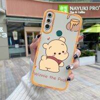 Chenyyka เคสสำหรับ Huawei Y9 Prime 2019 P Smart Z เคสโทรศัพท์แฟชั่นแบบบางดีไซน์น่ารักรูปแบบวินนี่เดอะพูห์เดอะพูห์กันกระแทกขอบสี่เหลี่ยมเคสนิ่มเคสซิลิโคนคลุมทั้งหมดเคสป้องกันกล้องตานางฟ้า