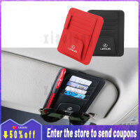 คุณภาพสูงรถ Sun Visor Card ปากกา Bill Organizer ใบอนุญาตขับรถหนังแว่นตากันแดดคลิปสำหรับ Lexus IS250 UX200 ES250 ES300H IS300 IS350 IS300H RX270 NX200T UX250H LC RC