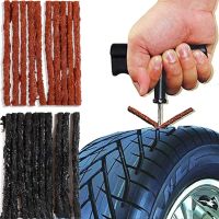 ❅❄ 10pcs Car Tire Plug Puncture Repair Strings Seals Rubber Strips for Auto Motorcycle Auto Wheel Tyre High Stickiness Repair Tools