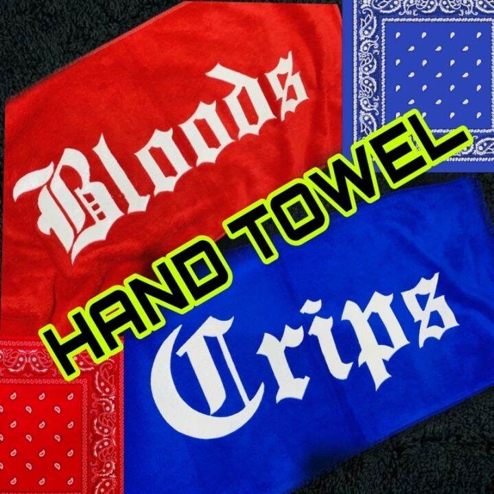 BLOODS AND CRIPS - HAND TOWEL (MICRO FIBER) | Lazada PH