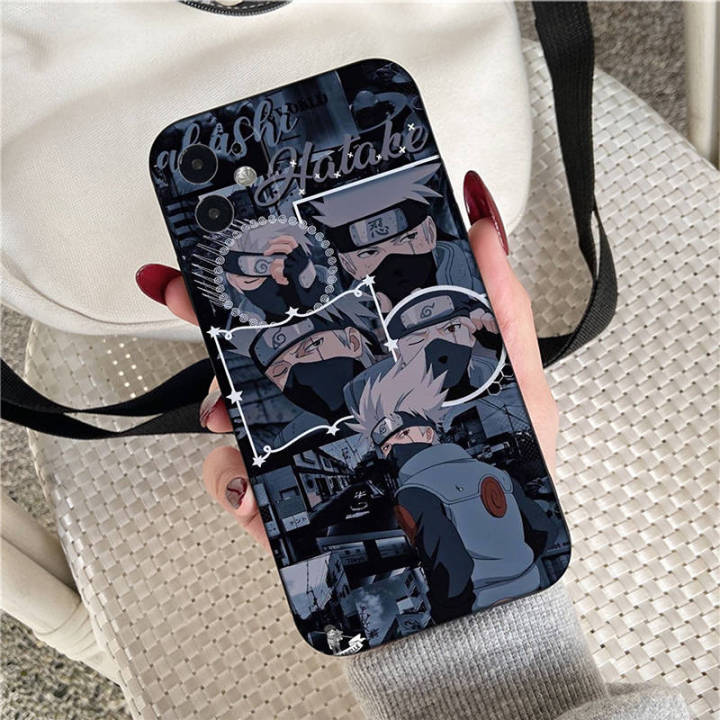 casing-หรับ-iphone-11-12-mini-x-xs-xr-pro-max-6-6s-7-8-6-7-8-plus-5-5s-se-2020-el63-kakashi-naruto-pattern-phone-เคสโทรศัพท์-อ่อนนุ่ม-tpu-black-ปก