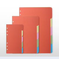 5pcsset A5 A6 Binder Index Dividers for Loose-leaf Notebook Notepad Scrapbook Coated Paper Index Page School Office Supplies