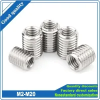 1/5pcs 304 Stainless Steel Thread Adapter Male to Male M2 M2.5 to M16 Inside And Outside Thread Insert Nut Transfer Screw Sheath