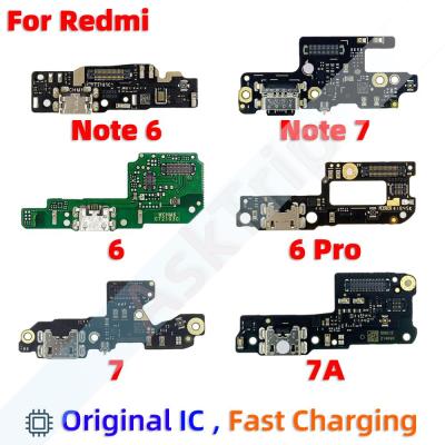 Bahagian Asal Mengecas USB Tarikh Dok Mikropengecas Kabel Flex untuk Xiaomi Redmi Nota 6 7 6A 7A Pro Plus Agian Efon
