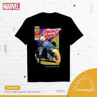 เสื้อยืดลิขสิทธิ์แท้ Marvel Ghost Rider Black (Size XL) : MX-015 : Marvel Comics Cotton Ghost Rider Black T-Shirt Size XL เสื้อยืด สีดำ คอกลม