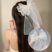 Double Mesh Big Ribbon Hair Bows Girl Hair Clip Spring Hairpin Bridesmaid Tiara Korean Fashion Hair Accessories Women Girls Hair Accessories