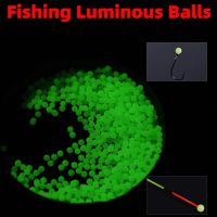 Night Fishing Floats Bead Glowing Balls Bass Bait Luminous Light Glowing Oval Plastic Glow 3mm-10mm Lure Accessories 100/500PCS Accessories