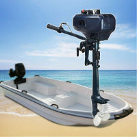 2 จังหวะ 3.5HP เบนซิน Outboard Motor Tiller Shaft เครื่องยนต์เรือ Water Cooling System