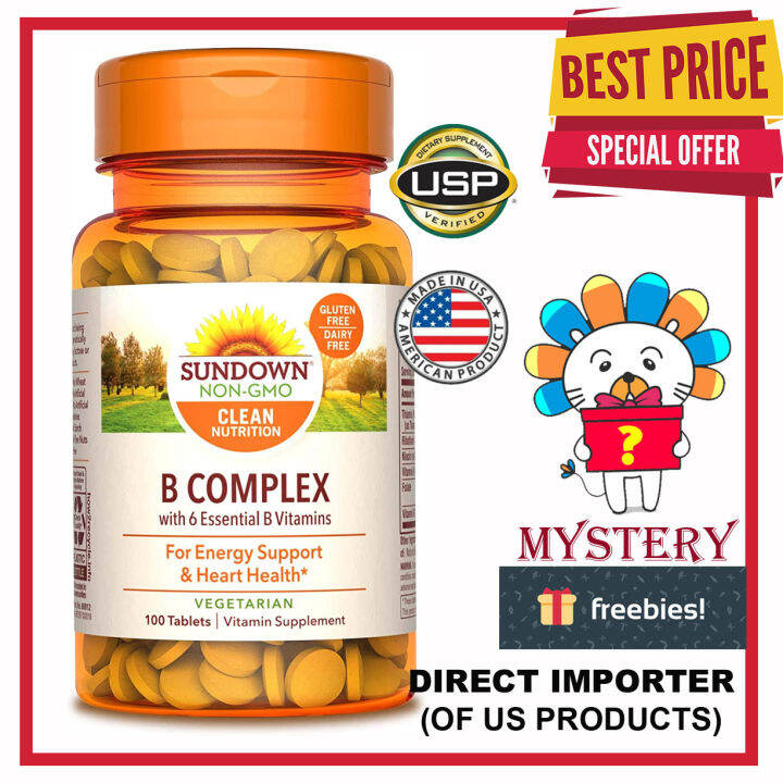 Sundown Naturals B Complex 100 Tablets (EXPIRY: 2- 2025) | Lazada PH