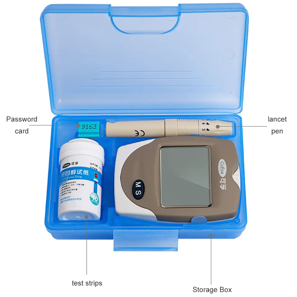 Cofoe 25pcs Uric Acid Test Monitor Set With 25pcs Uric Strips