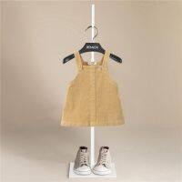 CUI YI SHOP suspender spring and autumn 2023 new style girls sleeveless corduroy princess cute foreign outer