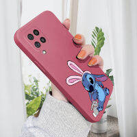 เคส PMP สำหรับ Samsung Galaxy M62 SAMSUNG M60S เคสโทรศัพท์ลายการ์ตูนสติทช์ปลอกซิลิโคนเหลวทรงสี่เหลี่ยมดั้งเดิมคลุมทั้งหมดเคสป้องกันทนแรงกระแทกกล้อง