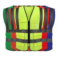 Construction high visibility reflective safety straps vest cono de seguridad vial high viz vest safeti reflect visibl Clothing