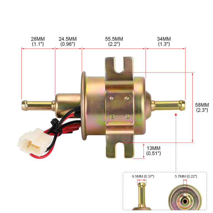 ปั๊มติ๊ก-12v-ปั๊มเชื้อเพลิงอิเล็กทรอนิกส์-สำหรับรถดีเซลและเบนซิน-ปั๊มติ๊กรถยนต์-ปั้มติ๊กนอกถัง